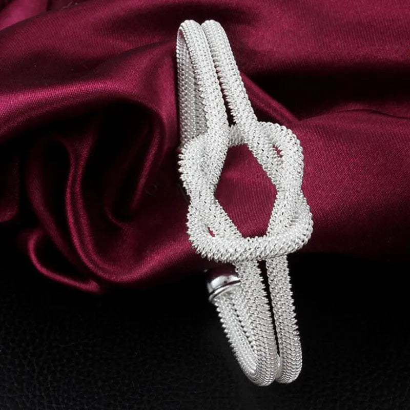 Knotted Woven Mesh Bracelet Mesh Woven Bracelet - Bellarte Enchanté Knotted Woven Mesh Bracelet Mesh Woven Bracelet